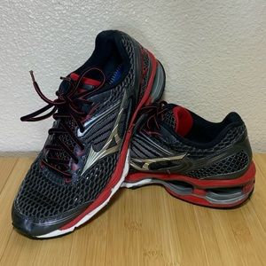 Mizuno Wave Creation 17 Mens Black Red  Athletic Mens Size 10